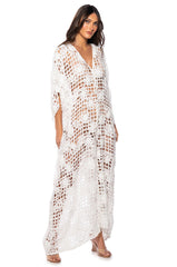 SASHA DEEP V OVERSIZED LACE JUMPSUIT