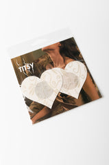 TITSY LACE HEART NIP STICKER